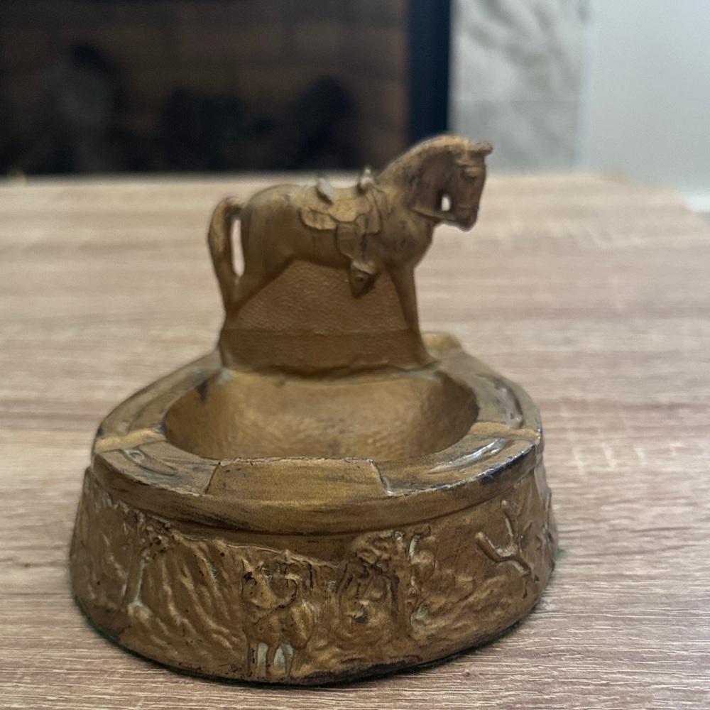 Vintage Horse Ashtray